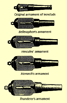 Guns of the ironclads