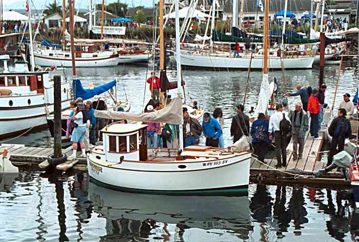  little motorsailer designed and built by Tim Nolen of Port Townsend.